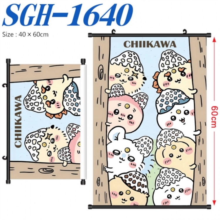 Chiikawa Anime digital printed pole style hanging picture Wall Scroll 40x60cm