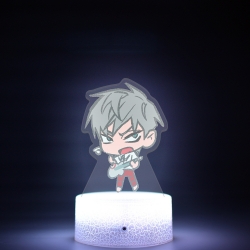 Alien Stage Q version Acrylic night light 16 kinds of color changing USB interface box 14X7X4CM white base