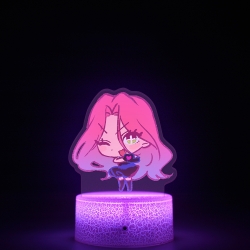 Alien Stage Q version Acrylic night light 16 kinds of color changing USB interface box 14X7X4CM white base