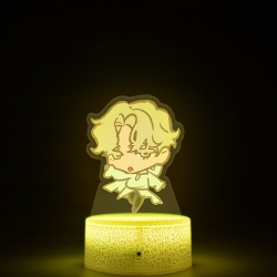 Alien Stage Q version Acrylic night light 16 kinds of color changing USB interface box 14X7X4CM white base