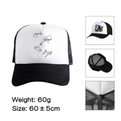 BLACK PINK Anime mesh cap peak...