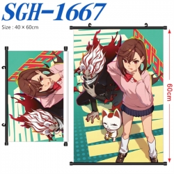 DANDADAN Anime digital printed pole style hanging picture Wall Scroll 40x60cm