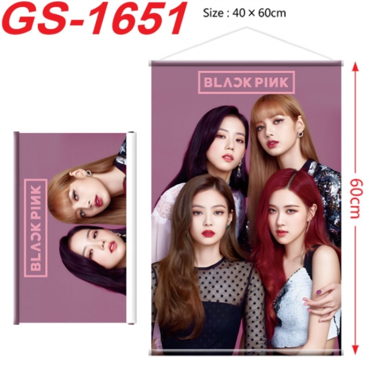 BLACK PINK Anime digital printing hanging rope hanging Wall Scroll 40x60cm