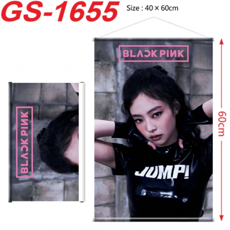 BLACK PINK Anime digital printing hanging rope hanging Wall Scroll 40x60cm