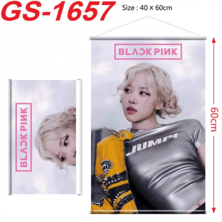 BLACK PINK Anime digital printing hanging rope hanging Wall Scroll 40x60cm