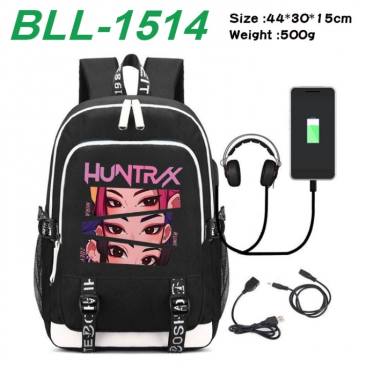 K-Pop Demon Hunters Game Canvas Backpack Waterproof School Bag 44X30X15CM 500G
