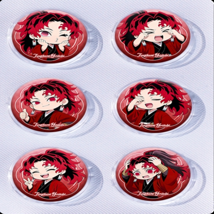 Demon Slayer Kimets Anime peripheral pill bar badge 25mm a set of 6 price for 5 sets 