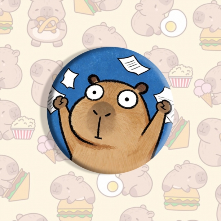 Kapibala Anime tinplate brooch badge price for 5 pcs