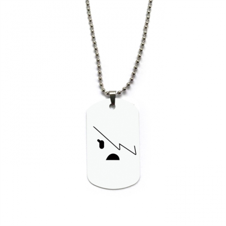 The Amazing World of Gumball Anime double-sided full color printed military brand necklace price for 5 pcs