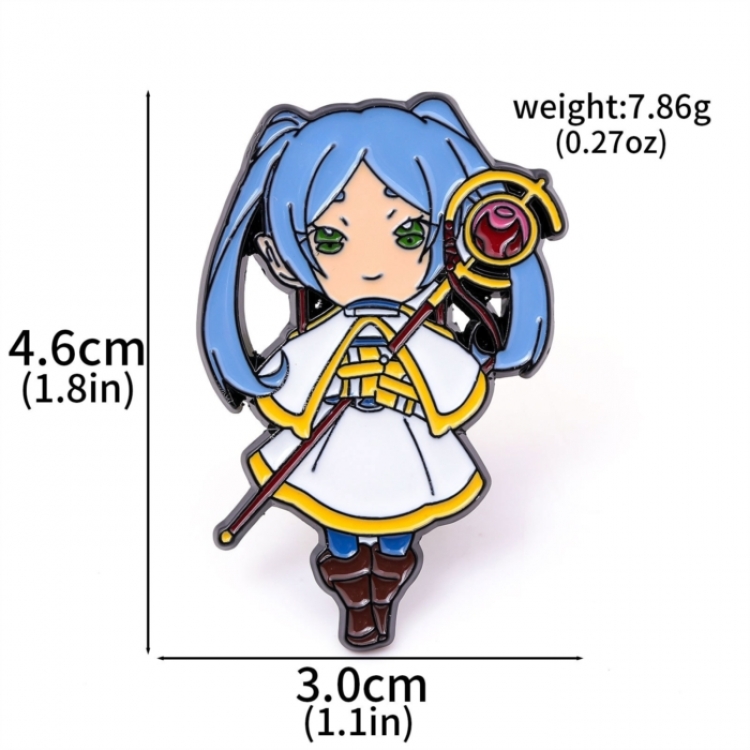 Frieren: Beyond Journey's Anime peripheral metal badge OPP bag price for 5 pcs 