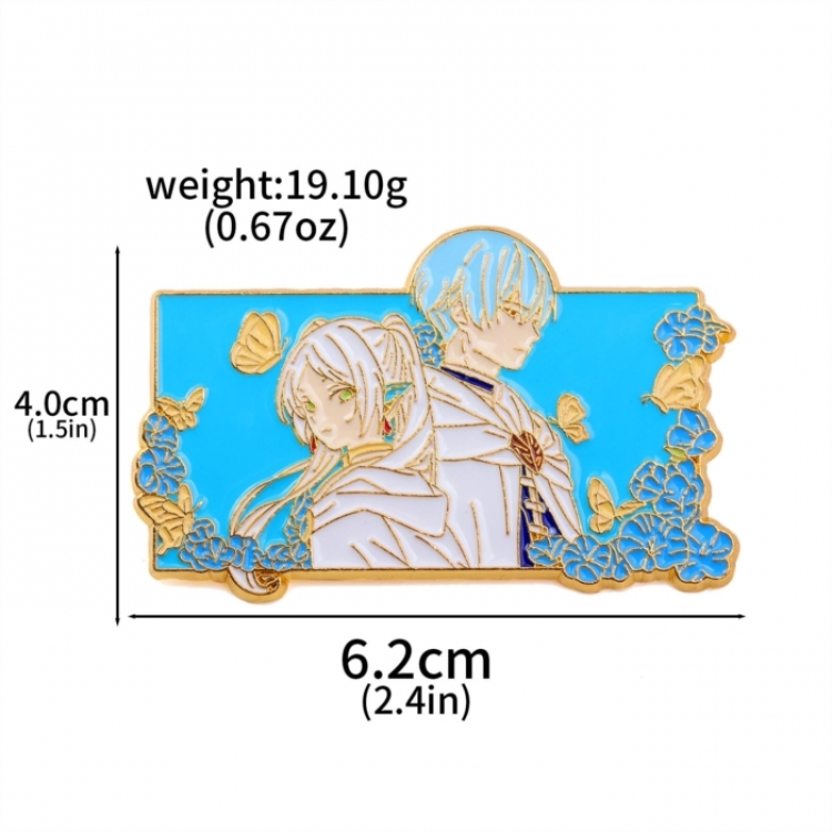 Frieren: Beyond Journey's Anime peripheral metal badge OPP bag price for 5 pcs 