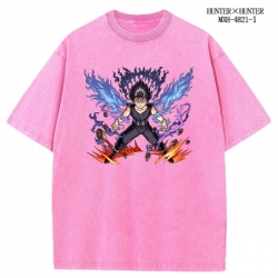 HunterXHunter Anime peripheral pure cotton washed and worn T-shirt from S to 2XL