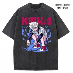 HunterXHunter Anime peripheral pure cotton washed and worn T-shirt from S to 2XL
