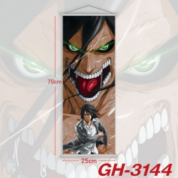 Shingeki no Kyojin Plastic Rod Cloth Small Hanging Canvas Painting Wall Scroll 25x70cm price for 5 pcs