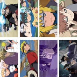 Naruto Embossed poster 8 pcs a...