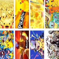 Pokemon Embossed poster 8 pcs ...