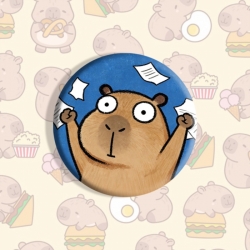 Kapibala Anime tinplate brooch badge price for 5 pcs