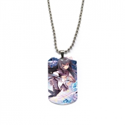 Magical Girl Madoka of the Magus Anime double-sided full color printed military brand necklace price for 5 pcs