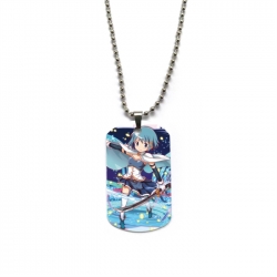 Magical Girl Madoka of the Magus Anime double-sided full color printed military brand necklace price for 5 pcs