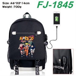 Naruto canvas USB backpack car...