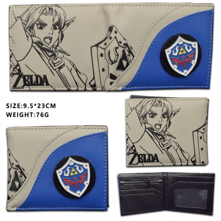 The Legend of Zelda Rotating Hardware PU Short Foldover Wallet 9.5X21CM 78G