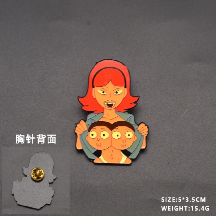 Rick and Morty Anime cartoon metal brooch price for 5 pcs